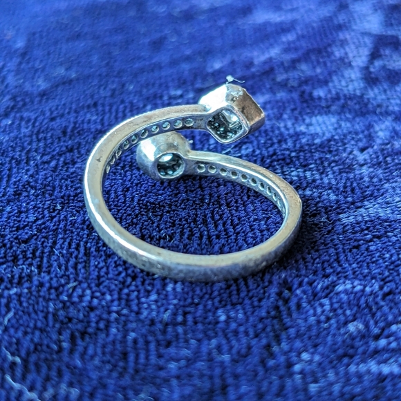 Pandora Abstract Elegance 925 Sterling Silver Crystal Ring - Picture 4 of 6